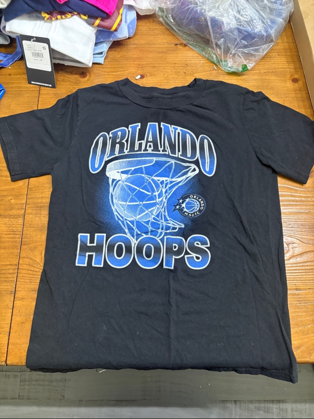 Orlando Magic Hoops Kids Black Graphic Tee
